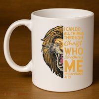 Philippians 413 Bible Quote Scriptures Christian 11oz C Handle Ceramic Mug