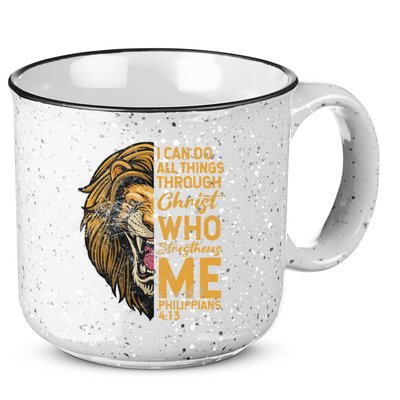 Philippians 413 Bible Quote Scriptures Christian 15oz Campfire Ceramic Mug