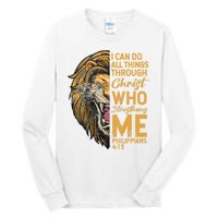 Philippians 413 Bible Quote Scriptures Christian Tall Long Sleeve T-Shirt