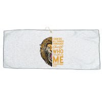 Philippians 413 Bible Quote Scriptures Christian Large Microfiber Waffle Golf Towel