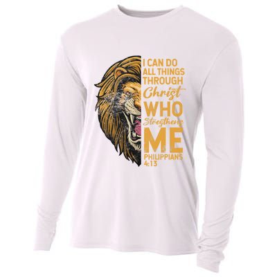 Philippians 413 Bible Quote Scriptures Christian Cooling Performance Long Sleeve Crew