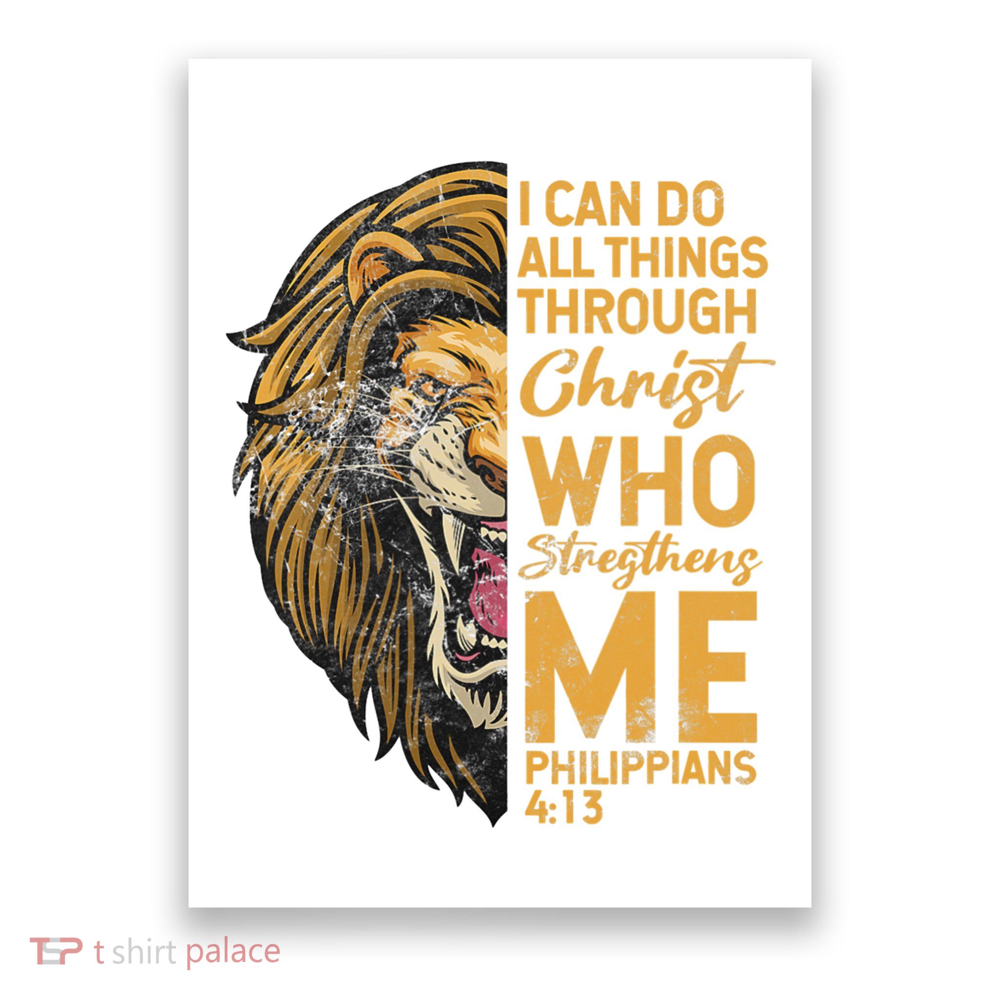 Philippians 413 Bible Quote Scriptures Christian Poster