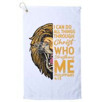 Philippians 413 Bible Quote Scriptures Christian Golf Towel