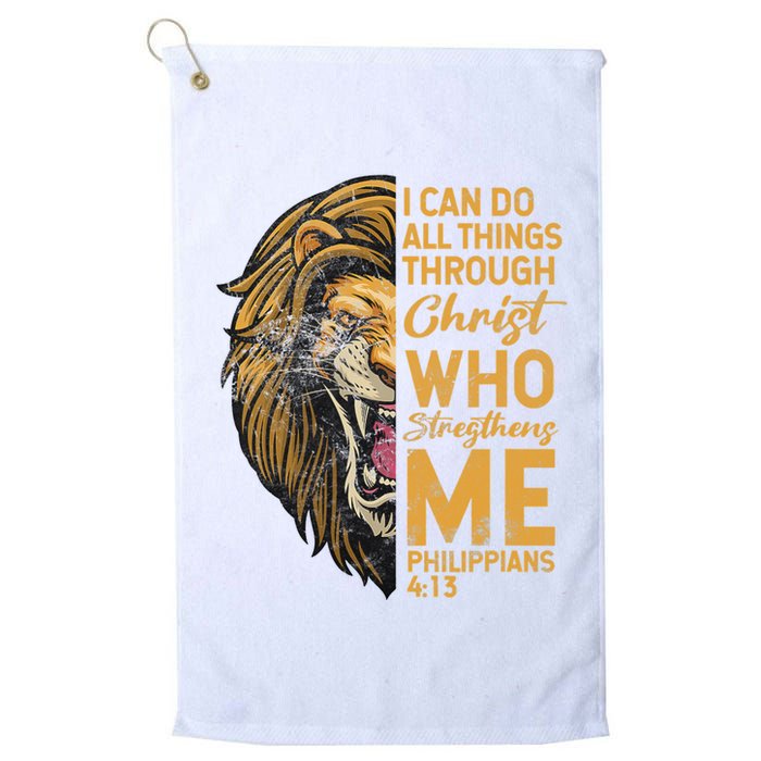 Philippians 413 Bible Quote Scriptures Christian Golf Towel