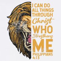 Philippians 413 Bible Quote Scriptures Christian Golf Towel