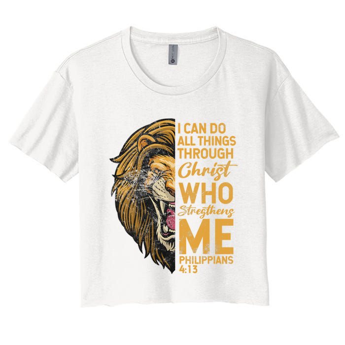 Philippians 413 Bible Quote Scriptures Christian Crop Top