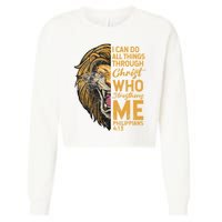 Philippians 413 Bible Quote Scriptures Christian Cropped Pullover Crew