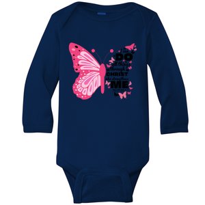 Philippians 4:13 Butterfly Christ Bible Verse Gift Gift Baby Long Sleeve Bodysuit