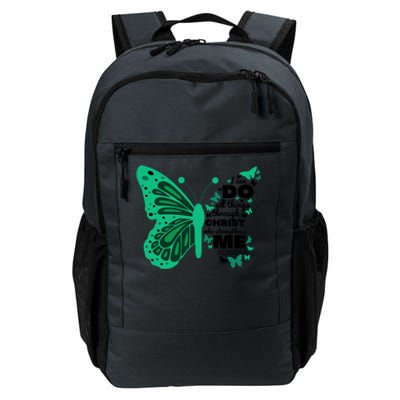 Philippians 4:13 Butterfly Christ Bible Verse Gift Cute Gift Daily Commute Backpack