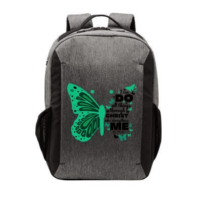 Philippians 4:13 Butterfly Christ Bible Verse Gift Cute Gift Vector Backpack