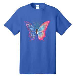 Philippians 4:13 Butterfly Christ Bible Verse Gift Cool Gift Tall T-Shirt