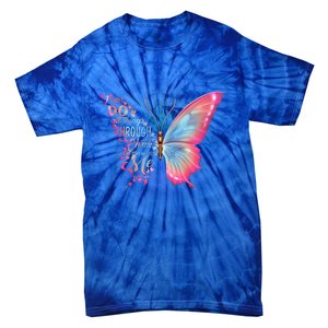 Philippians 4:13 Butterfly Christ Bible Verse Gift Cool Gift Tie-Dye T-Shirt