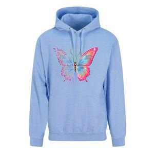 Philippians 4:13 Butterfly Christ Bible Verse Gift Cool Gift Unisex Surf Hoodie