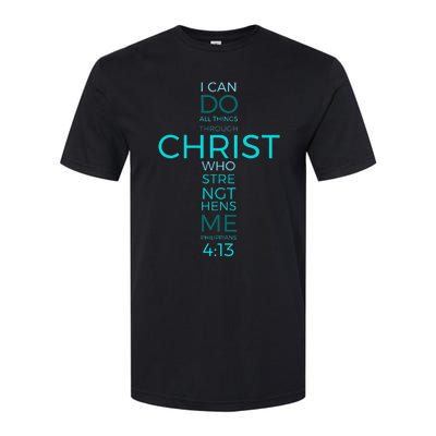 Philippians 413 Bible Verse Inspirational Strength Softstyle® CVC T-Shirt