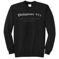 Philippians 413 Christian Bible Verse Religious Back Design Sweatshirt