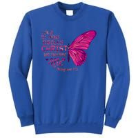 Philippians 4gift13 Christian Bible Verse Gift Butterfly Christ Funny Gift Sweatshirt