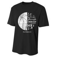 Philippians 413 Christian Volleyball Player Bible Verse Performance Sprint T-Shirt