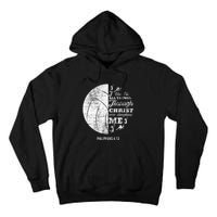 Philippians 413 Christian Volleyball Player Bible Verse Tall Hoodie