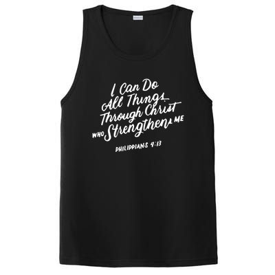 Philippians 4:13 Christian Bible Verse I Can Do All Things Gift PosiCharge Competitor Tank