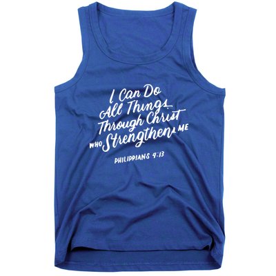 Philippians 4:13 Christian Bible Verse I Can Do All Things Gift Tank Top