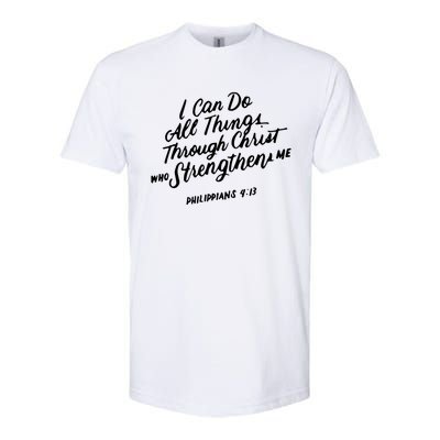 Philippians 4:13 Christian Bible Verse I Can Do All Things Gift Softstyle CVC T-Shirt