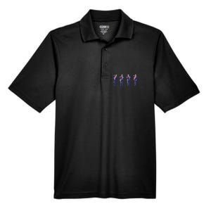 Potus 45 Dance Trump Dance Save America  Trump 4547 Men's Origin Performance Pique Polo