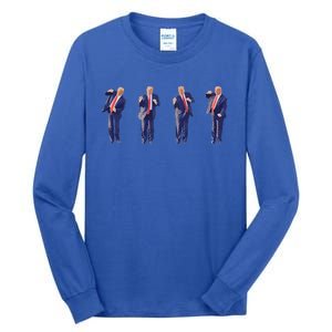 Potus 45 Dance Trump Dance Save America  Trump 4547 Tall Long Sleeve T-Shirt