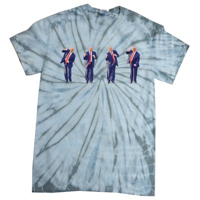 Potus 45 Dance Trump Dance Save America Trump 4547 Tie-Dye T-Shirt