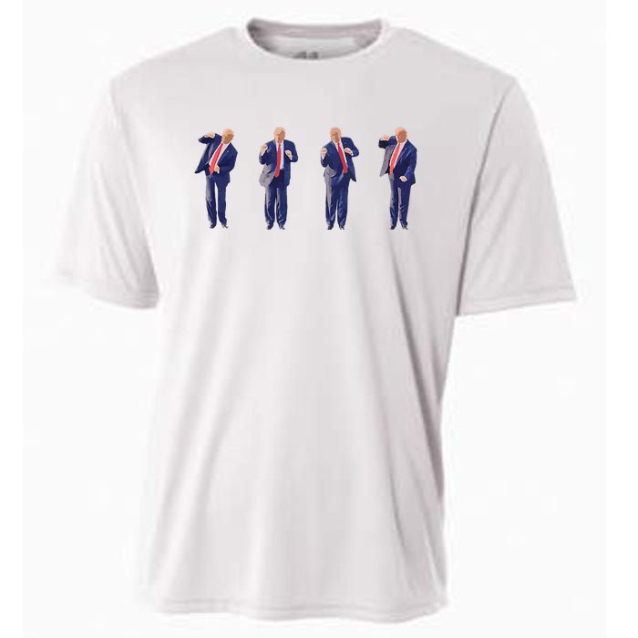 Potus 45 Dance Trump Dance Save America Trump 4547 Cooling Performance Crew T-Shirt