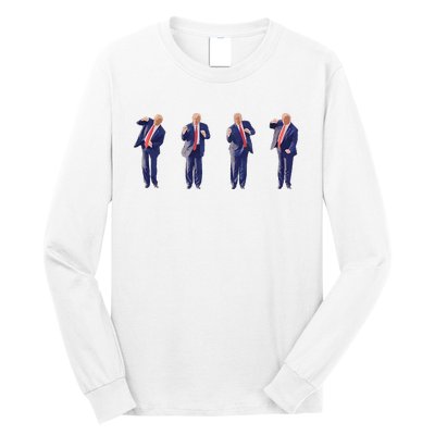 Potus 45 Dance Trump Dance Save America Trump 4547 Long Sleeve Shirt