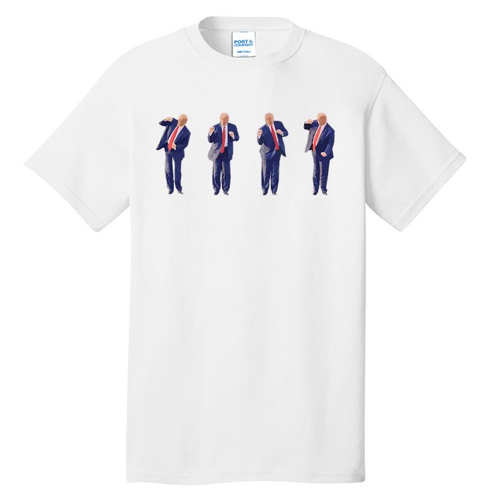 Potus 45 Dance Trump Dance Save America Trump 4547 Tall T-Shirt