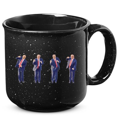 Potus 45 Dance Trump Dance Save America  Trump 45/47 15oz Campfire Ceramic Mug