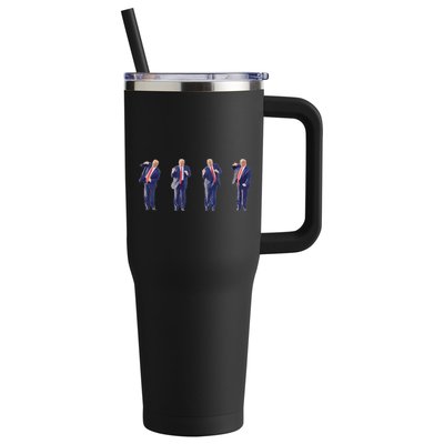 Potus 45 Dance Trump Dance Save America  Trump 45/47 40oz Vacuum Insulated Stainless Steel Travel Tumbler