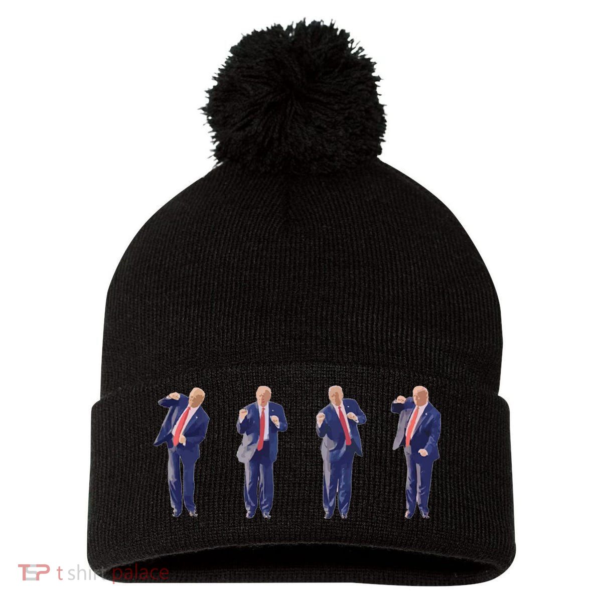 Potus 45 Dance Trump Dance Save America  Trump 45/47 Pom Pom 12in Knit Beanie