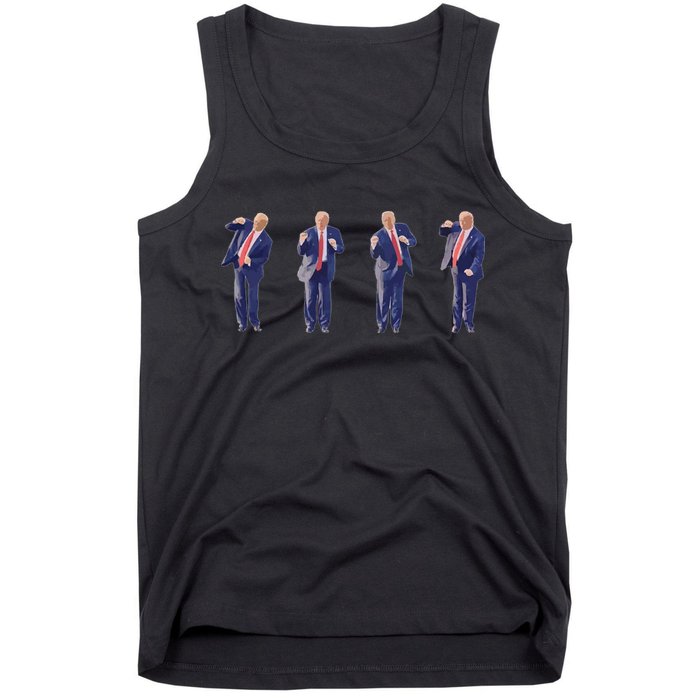Potus 45 Dance Trump Dance Save America  Trump 45/47 Tank Top