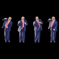 Potus 45 Dance Trump Dance Save America  Trump 45/47 Tank Top