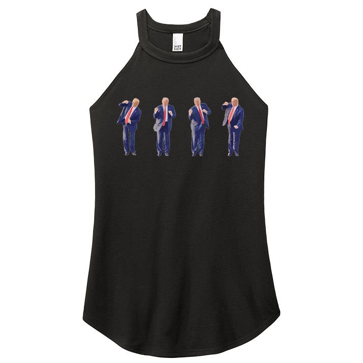 Potus 45 Dance Trump Dance Save America  Trump 45/47 Women's Perfect Tri Rocker Tank