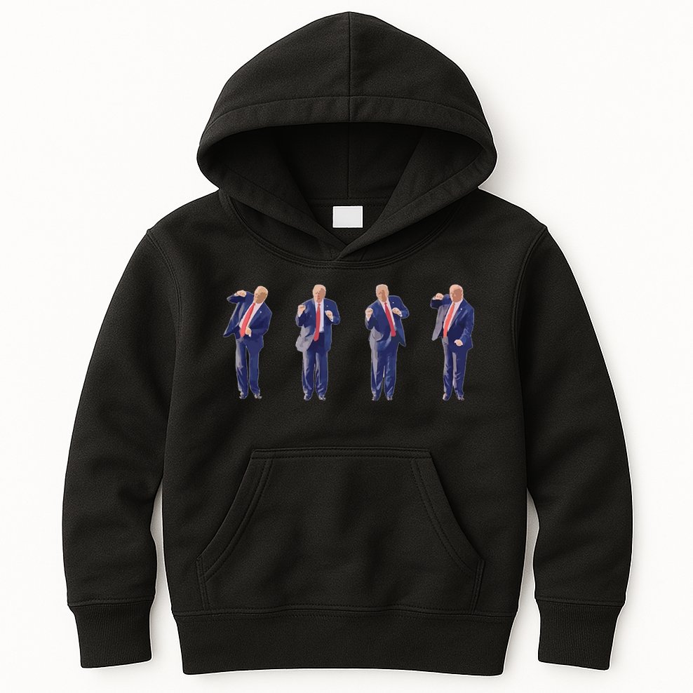 Potus 45 Dance Trump Dance Save America  Trump 45/47 Kids Hoodie