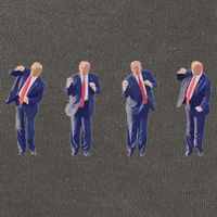 Potus 45 Dance Trump Dance Save America  Trump 45/47 Cotton Canvas Backpack