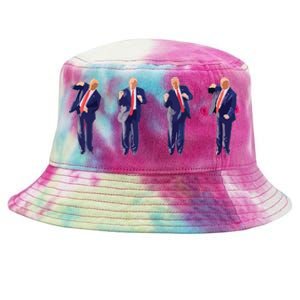 Potus 45 Dance Trump Dance Save America Trump Tie-Dyed Bucket Hat