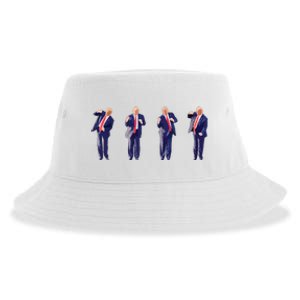 Potus 45 Dance Trump Dance Save America Trump Sustainable Bucket Hat