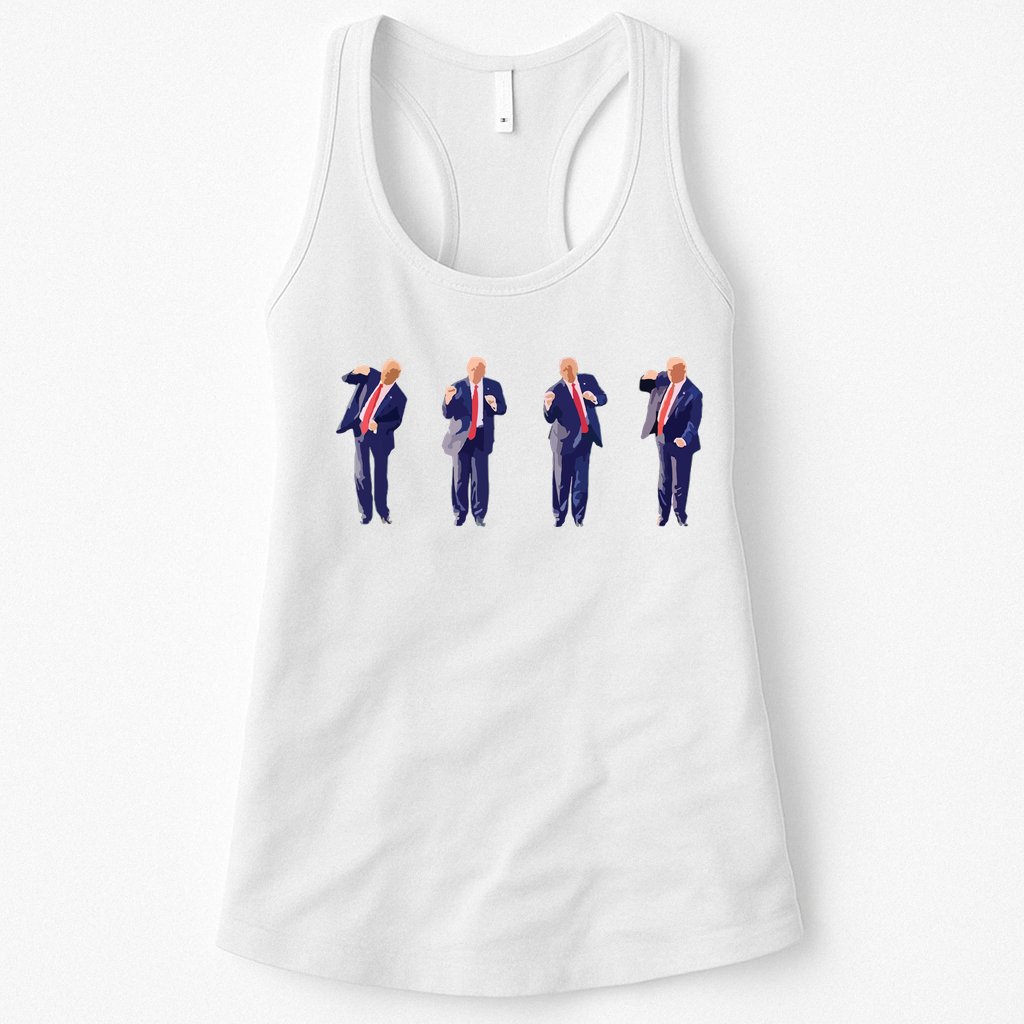 Potus 45 Dance Trump Dance Save America Trump Womens Tank Top