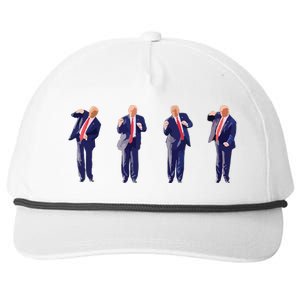 Potus 45 Dance Trump Dance Save America Trump Snapback Five-Panel Rope Hat