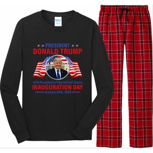 President 47 D J Trump Inauguration Day Jan 20 2025 Long Sleeve Pajama Set