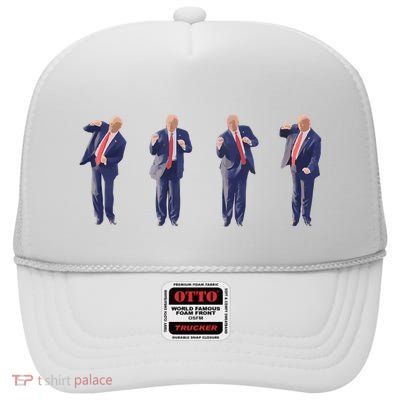 Potus 45 Dance Trump Dance Save America  Trump 4547 Sweatshirt High Crown Mesh Back Trucker Hat