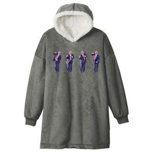 Potus 45 Dance Trump Dance Save America  Trump 4547 Hooded Wearable Blanket