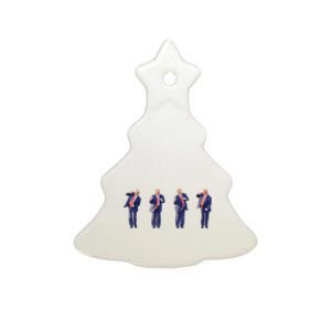 Potus 45 Dance Trump Dance Save America  Trump 4547 Ceramic Tree Ornament