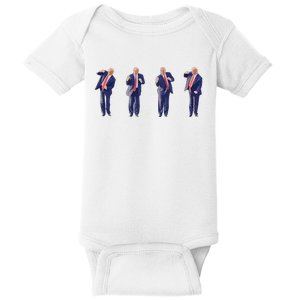 Potus 45 Dance Trump Dance Save America  Trump 4547 Baby Bodysuit