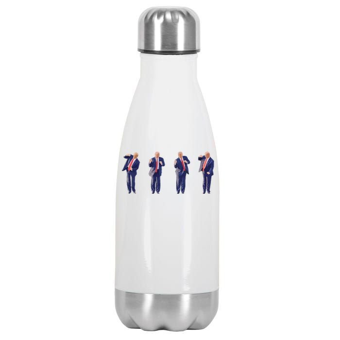 Potus 45 Dance Trump Dance Save America  Trump 4547 Stainless Steel Insulated Water Bottle