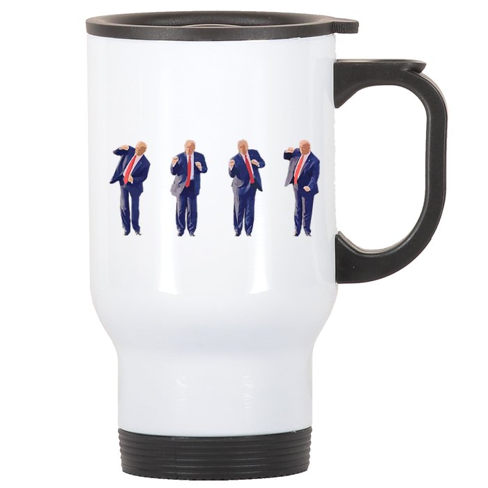 Potus 45 Dance Trump Dance Save America  Trump 4547 Stainless Steel Travel Mug